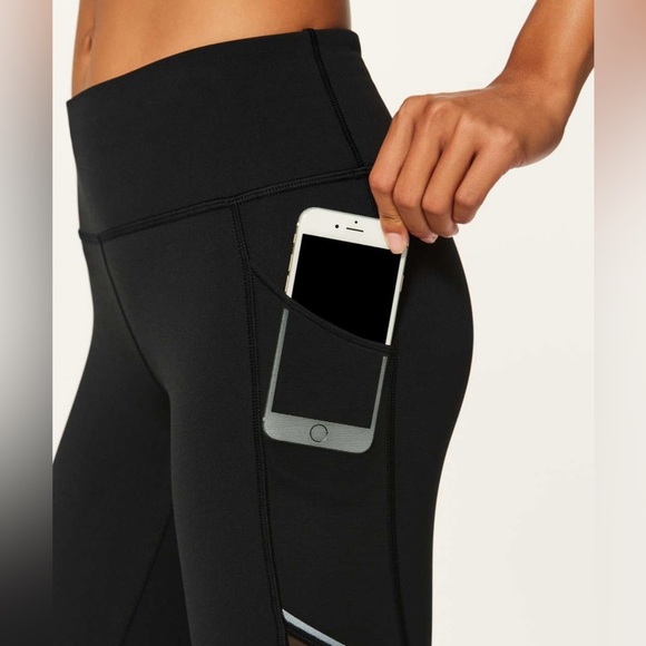 Lululemon Women’s Black Home Stretch Crop 19” Leggings Size 10 - Picture 8 of 15